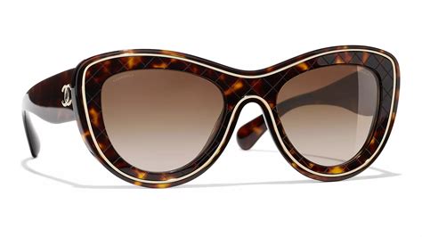 chanel brown butterfly sunglasses